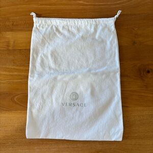Versace White Logo Dust Bag